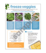 Freeze Veggies Instructional Sheet