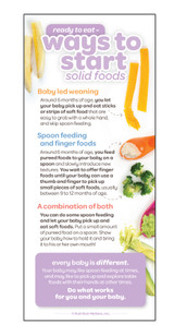 Ways to Start Solid Foods - no photocopying