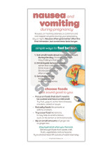 Nausea and Vomiting During Pregnancy Card