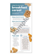 Ways to Use More Breakfast Cereal Card