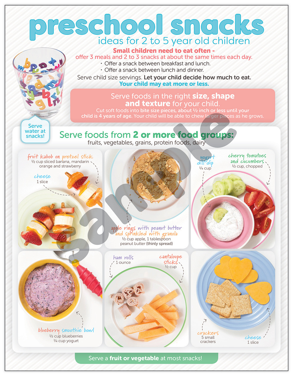 Set of Preschool Meals & Snacks - Nutrition Matters