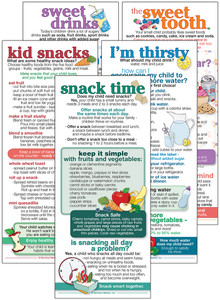 Set of Preschool Child Snack and Drink cards Set of Preschool Child Snack and Drink cards