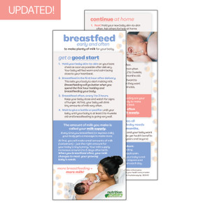 Breastfeed Early and Often Card Breastfeed Early and Often Card