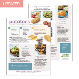 Potatoes Recipe and Storage Sheet