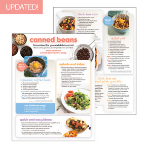 Canned Beans Cooking and Recipe Sheet