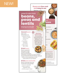 Ways to Use More Beans, Peas and Lentils Card