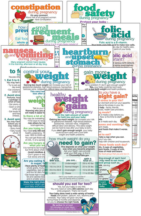 Set of Pregnancy Nutrition Cards