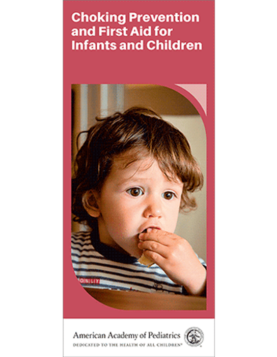 Choking Prevention First Aid for Infants and Children Brochure 