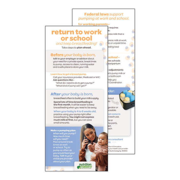 Return to Work or School and Keep Breastfeeding! Card