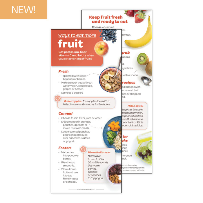 Ways to Eat More Fruit Card