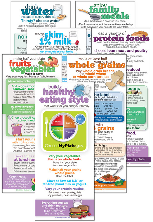 Set of MyPlate Nutrition cards