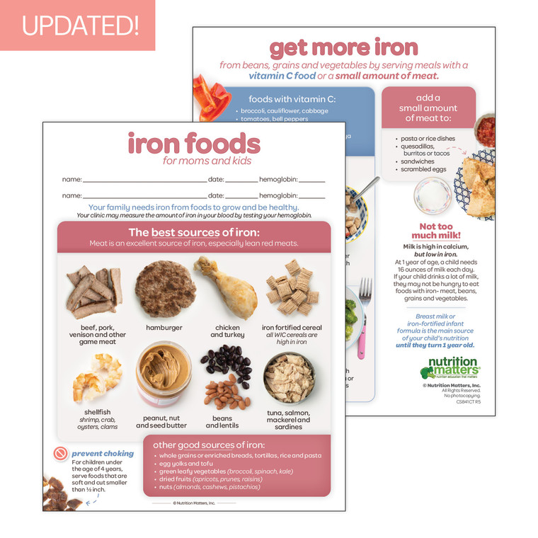 Iron Foods for Moms and Kids
