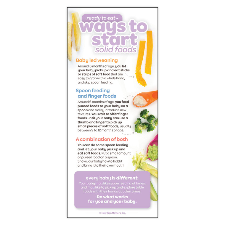Ways to Start Foods Brochure (Ready to Eat Series)