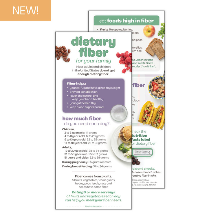 Dietary Fiber for Your Family Card