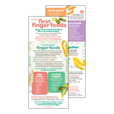 First Fifnger Baby's First Finger Foods - Nutrition Matters