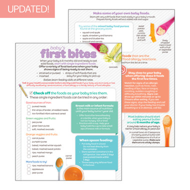 Baby's First Bites - Nutrition Matters