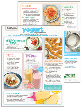 Yogurt - Cooking Sheet - Nutrition Matters