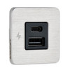 Scanstrut TILE USB-A\/USB-C Interior Charging Socket - 12\/24V - Stainless Steel Bezel [SC-TILE-11]