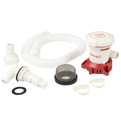 Attwood Tsunami MK2 T500 Manual Bilge Pump w\/Installation Kit - 500 GPH  12V [5614-7]