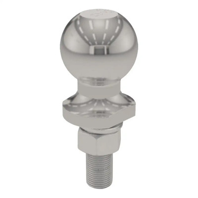 CURT 2" Trailer Ball - 3\/4" x 2-1\/8" Shank - 3,500 lb. - Stainless Steel [40082]