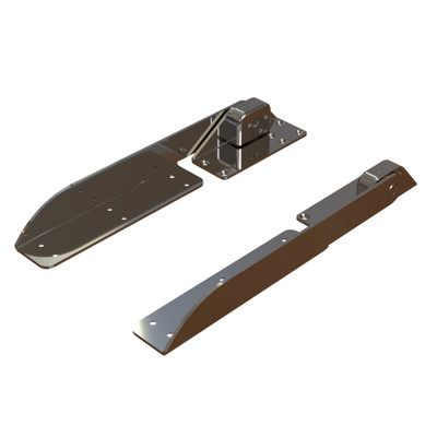TACO Command Ratchet Hinge - 18-1\/2" - 316 Stainless Steel Polished w\/Hard Stop [H25-0048]