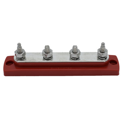 Bluewater Common Stud Busbar 4 Gang - Red [312303-B-025]