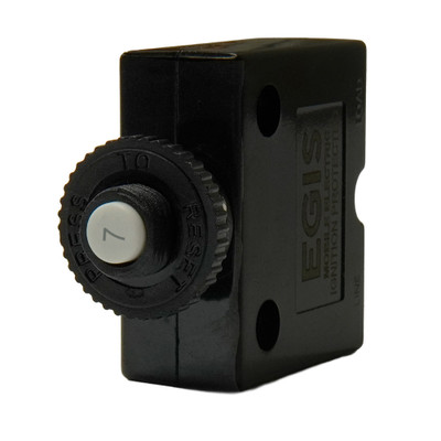 Egis 7A Push Button Panel Mount Circuit Breaker - Spade Terminal [4711-07]