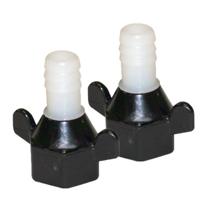 Shurflo by Pentair 1\/2" Barb x 1\/2" NPT-F Hex\/Wingnut Straight Fitting (Pair) [94-181-04]