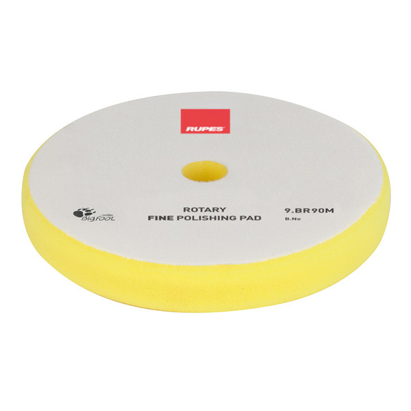 RUPES Rotary Fine Polishing Foam Pad 75\/90mm - Yellow [9.BR90M]