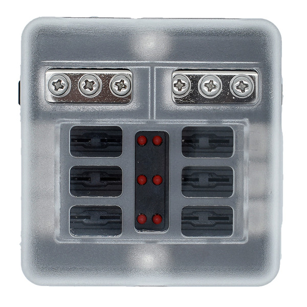 Bluewater 6 Position Fuse Block w\/LEDs [3200-0001-006]