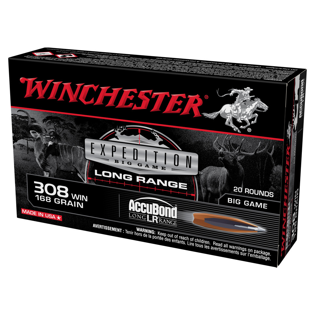 Winchester Expedition Long Range 308 Win 168gr 20rd S308LR60657