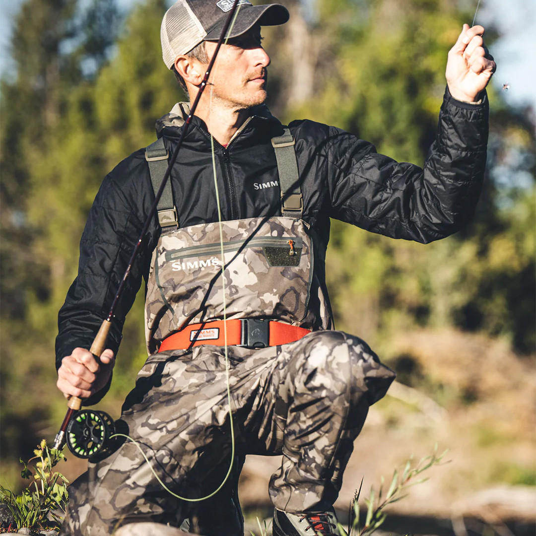 SIMMS CHANDAIL À CAPUCHON SOLAIRE CHALLENGER, CINDER/GHOST CAMO