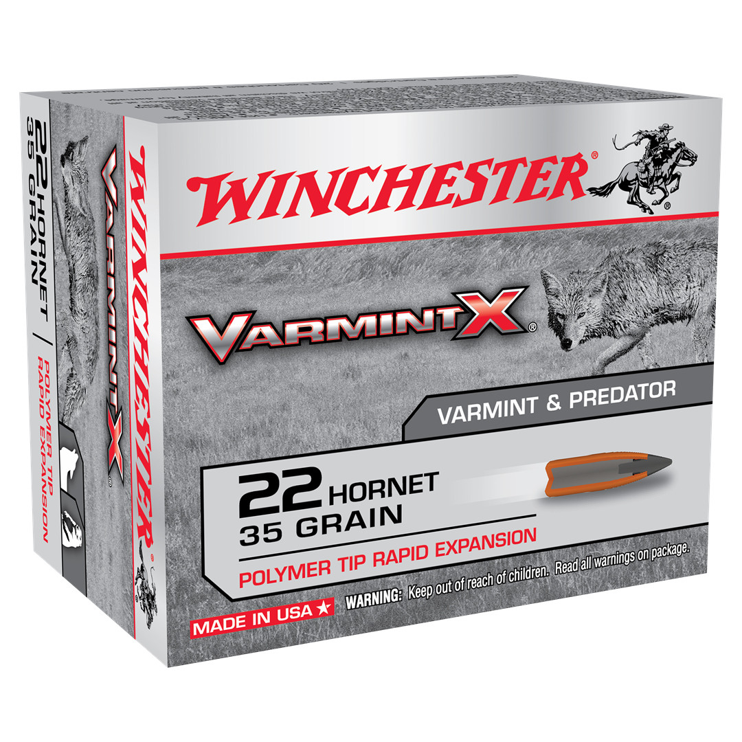 Winchester Varmit X 22 Hornet 35gr Polymer Tip X22P61483 - Gordy