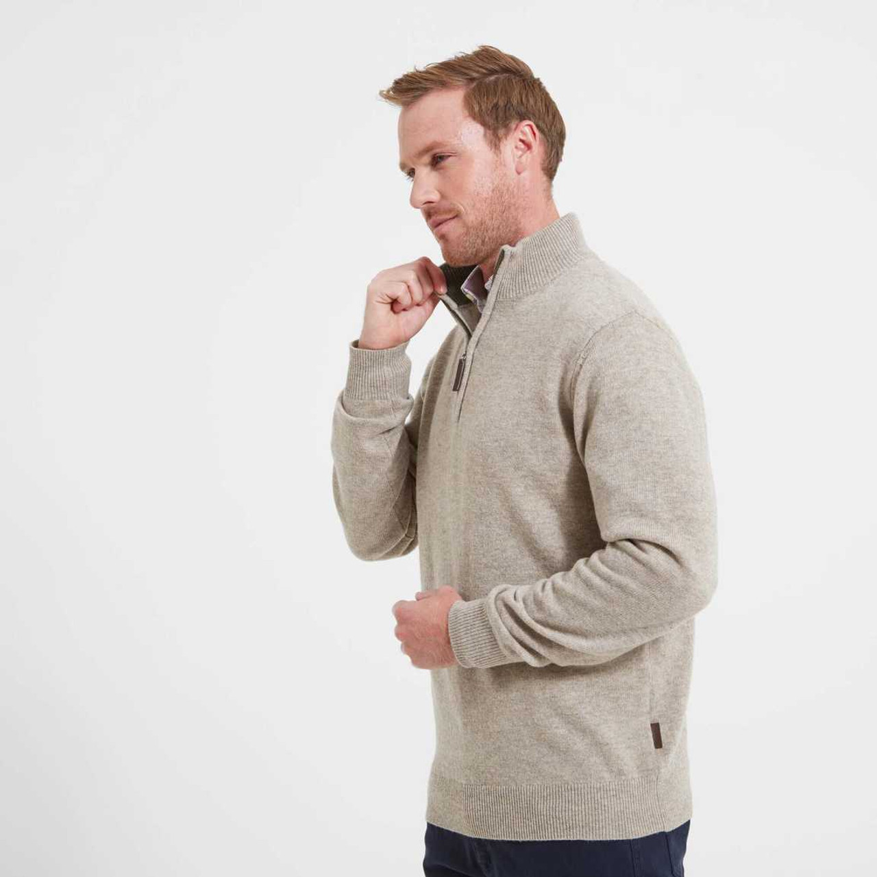 Lambswool 1/4 Zip Jumper60781 - Gordy & Sons Outfitters