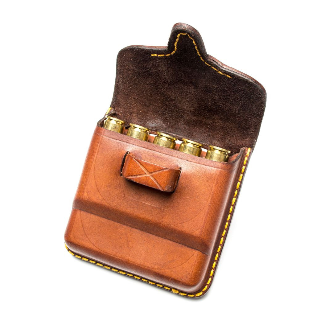 Rigby 'African' Leather Bullet Pouch | 5 Round | Closed Top53599