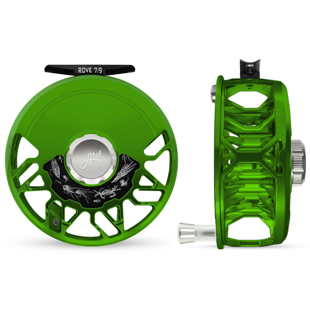 Rove 7/9 Grass Green Reel w/ Platinum Drag Knob and Platinum
