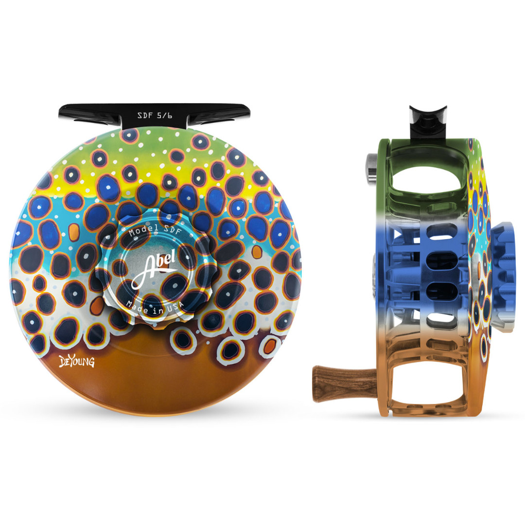 ルアー・フライ WOOD BEARDOLL SDF 5/6 Deyoung Brown Flank Reel w/ Rosewood Handle62304 - Gordy