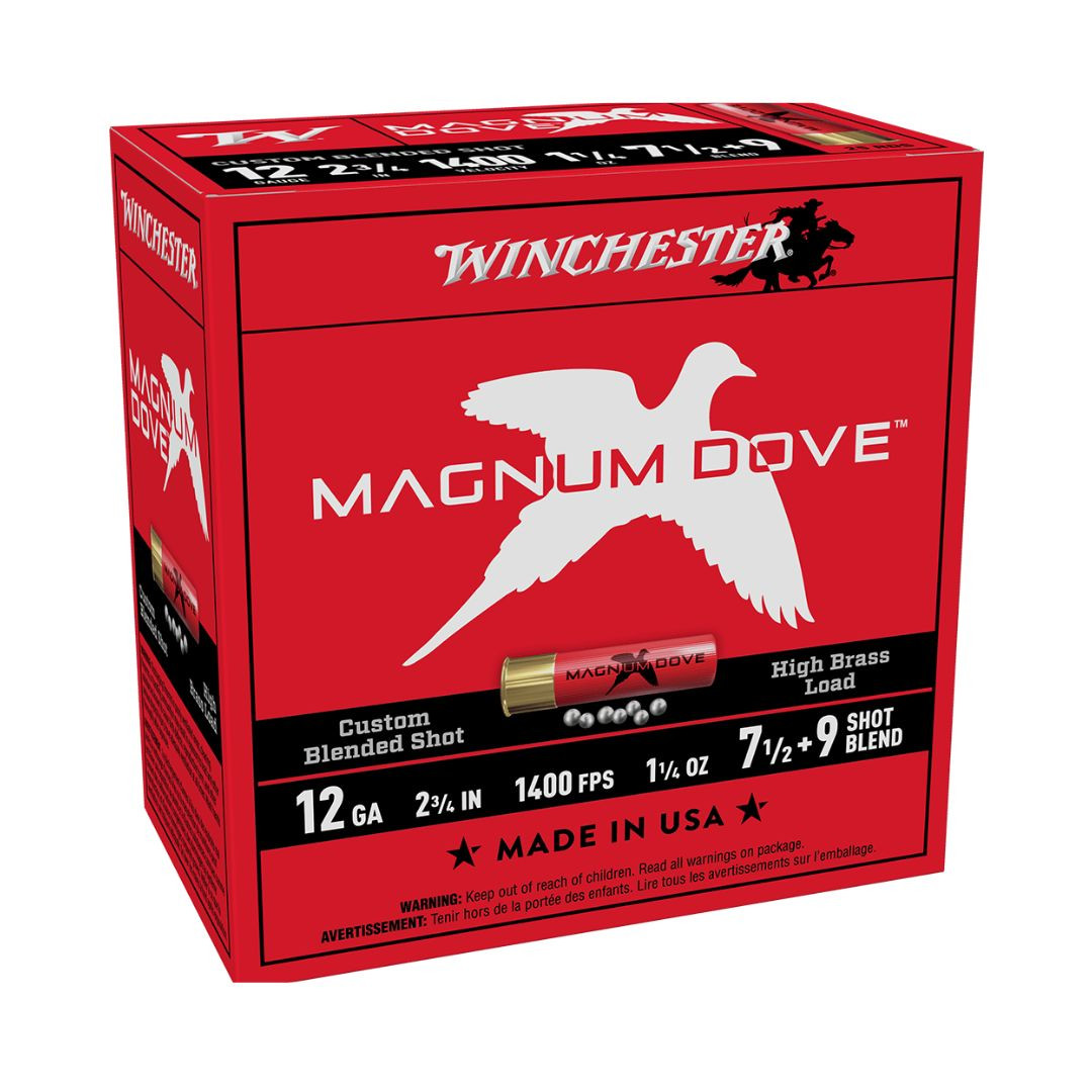 Winchester Magnum Dove 12ga 1 1/4oz #7.5 / #9 Blended Shot