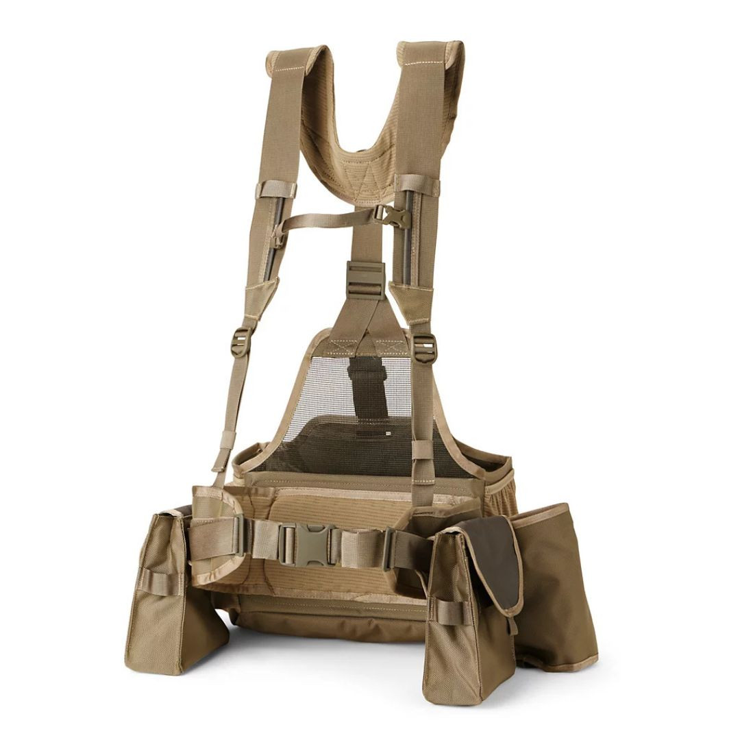Gilet Homme Idaho Classique Reporter Kaki - Vêtements Pêche Et Chasse