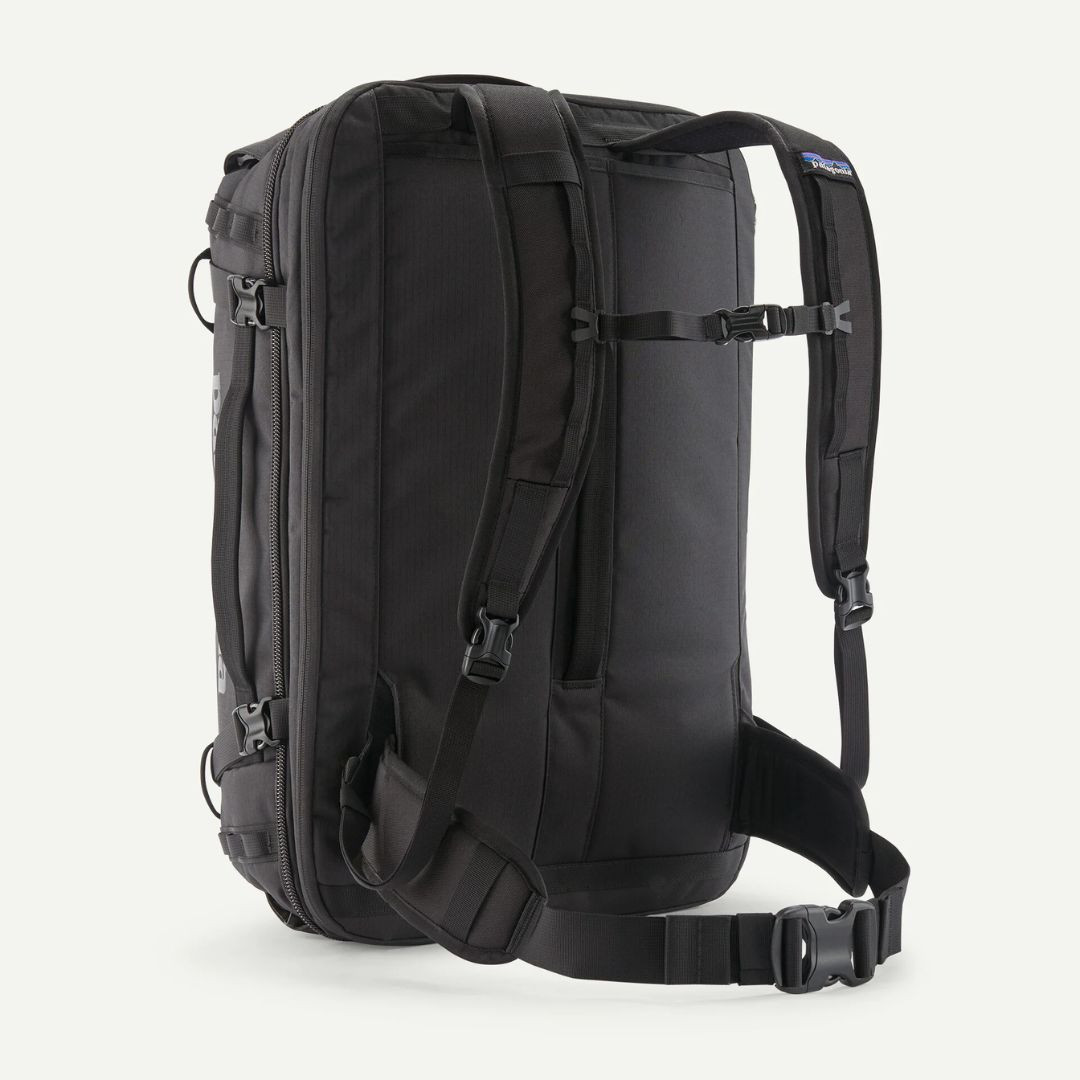 patagonia backpack vinyl Black Hole MLC 45L Weathered Stone A padded rear sleeve protects laptops up to 15 inches and is accessible from the top or side of the bag Patagonia - Guidewater Backpack -