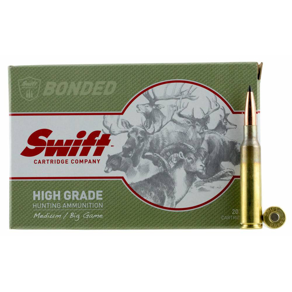 Swift 6.5X55 Sweedish 130gr Scirocco High Grade Hunting Ammunition