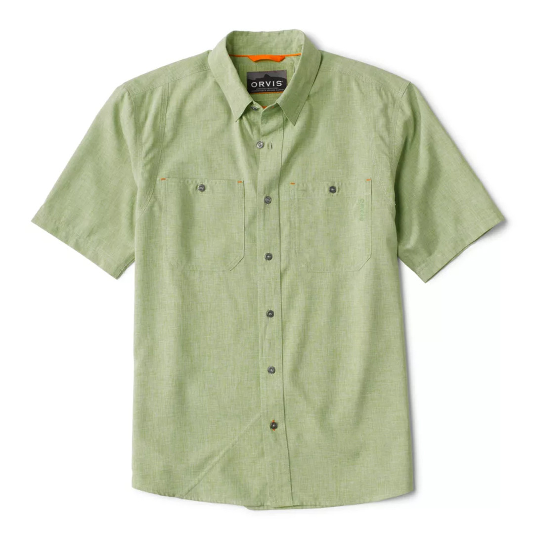 Orvis Men's Tech Chambray Short-Sleeve Work Shirt56131 - Gordy