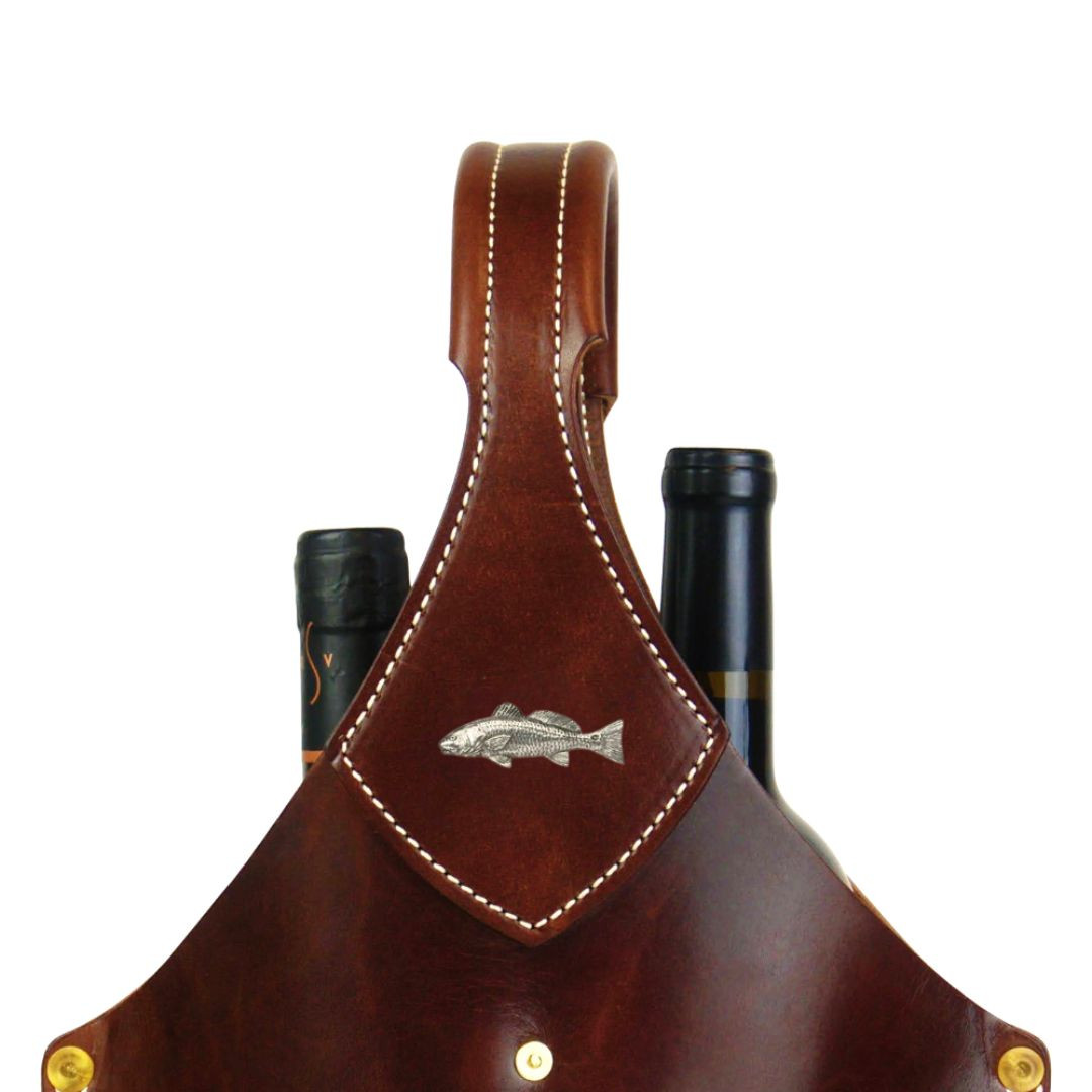 Kingfisher Leatherworks Double Barrel Bottle Tote56398 - Gordy