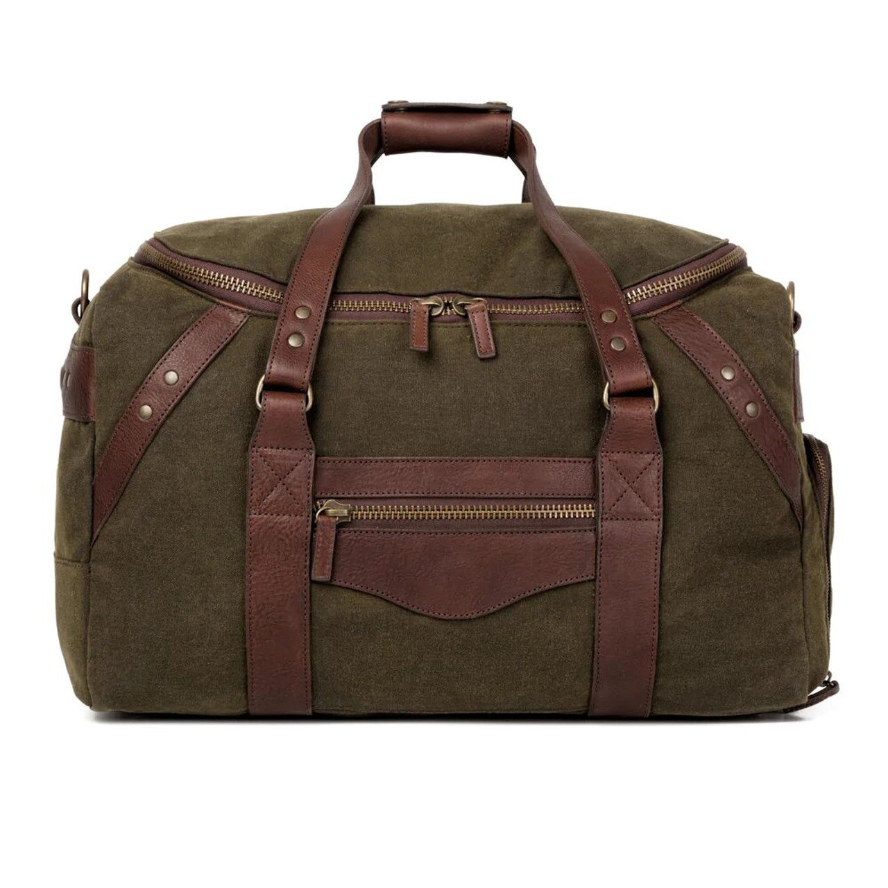 Campaign Waxed Canvas Rolling Carry-On Duffle Bag