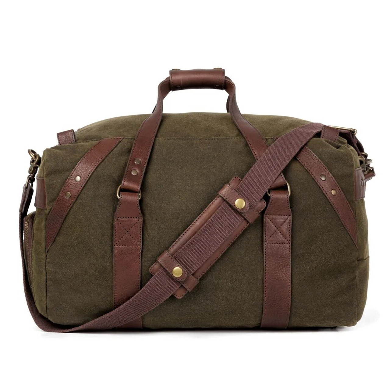 Campaign Waxed Canvas Rolling Carry-On Duffle Bag