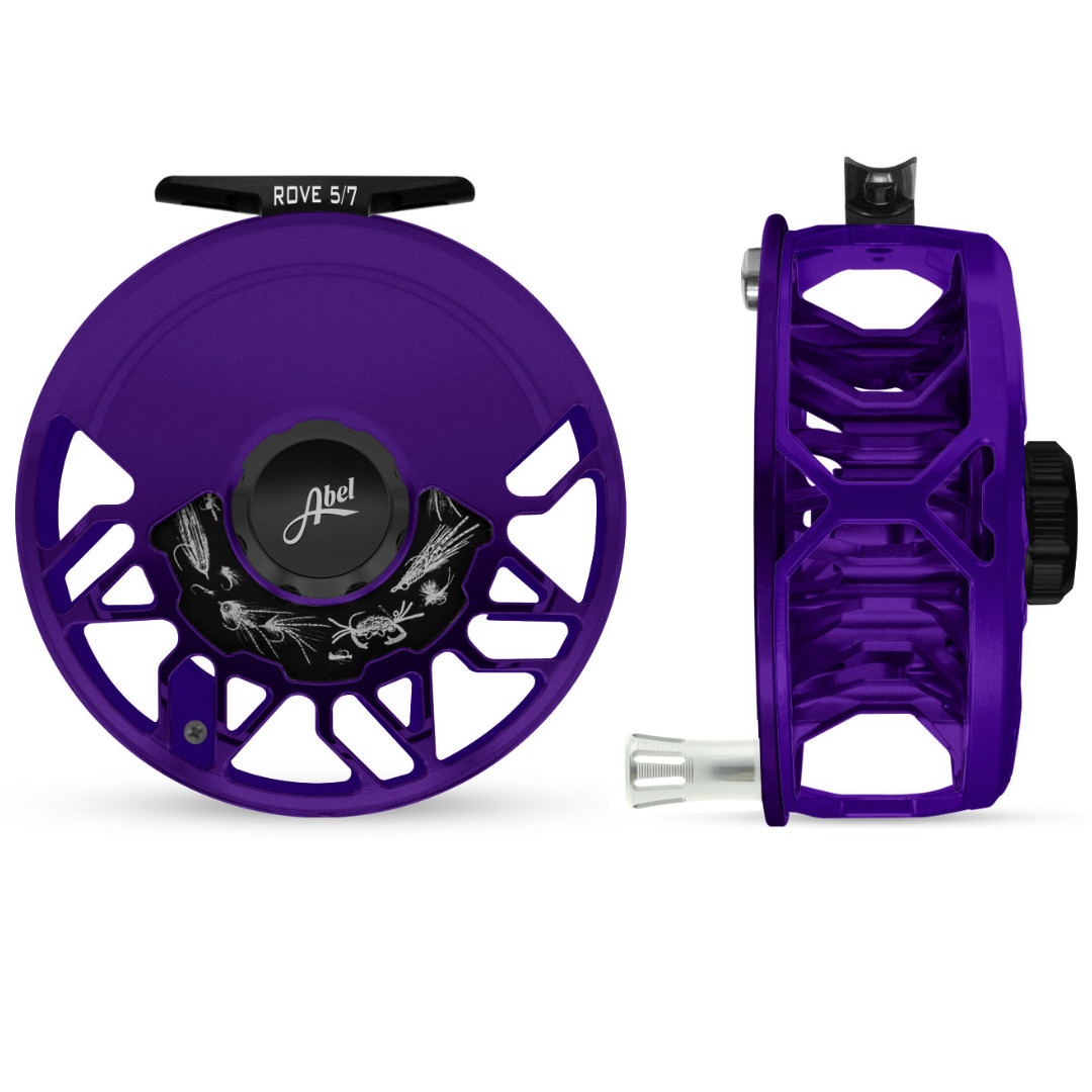 Rove 5/7 Reel Satin Purple /w Platinum Handle57944 - Gordy & Sons