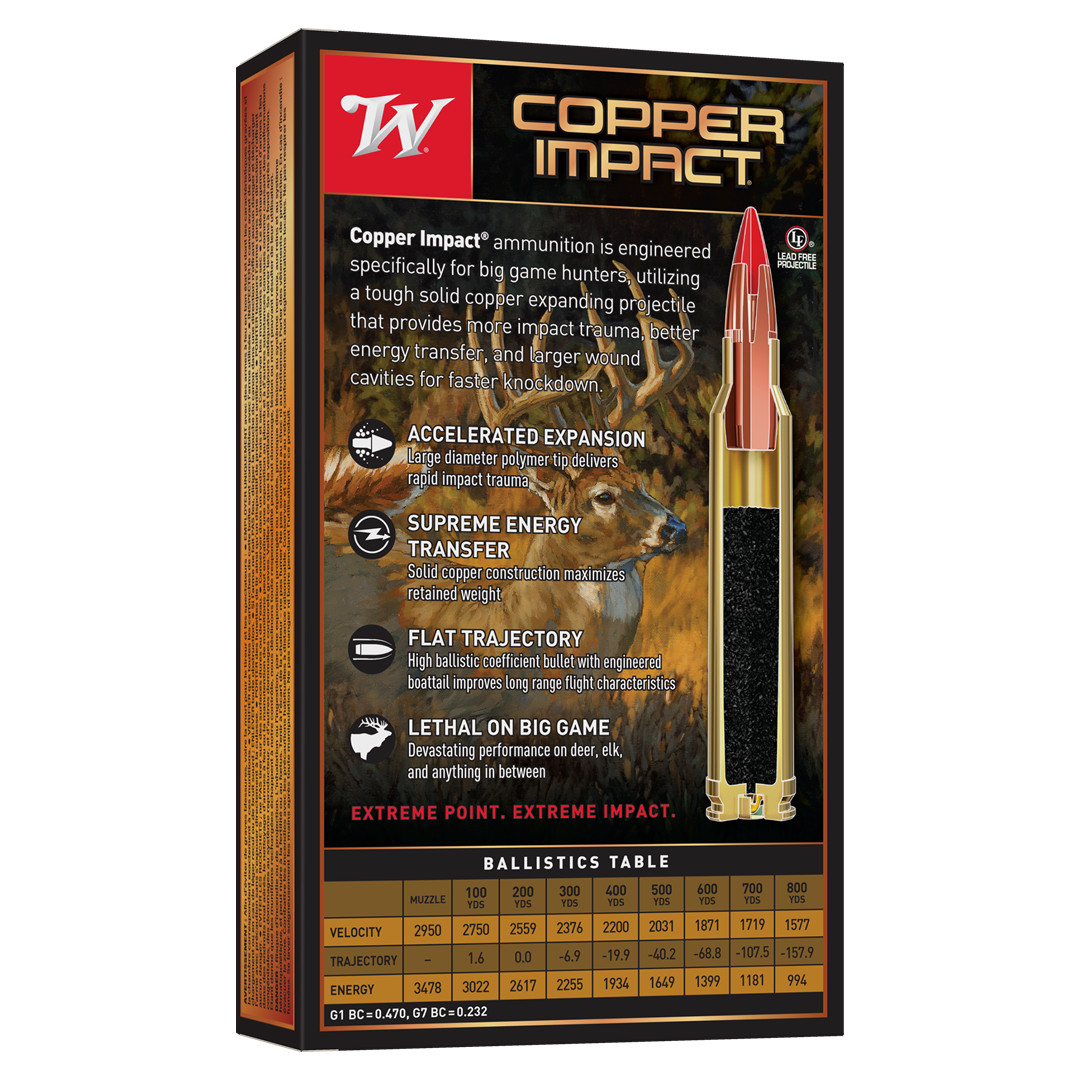 Mag Lead Winchester 300 Win Mag 180gr Lead Free Copper Impact X300CLF257981 ...