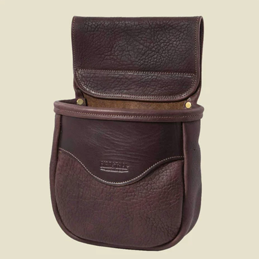 バッグ nonnative GUIDI BISON LEATHER POUCH Single Bison Shell Bag Chocolate57434 - Gordy & Sons Outfitters