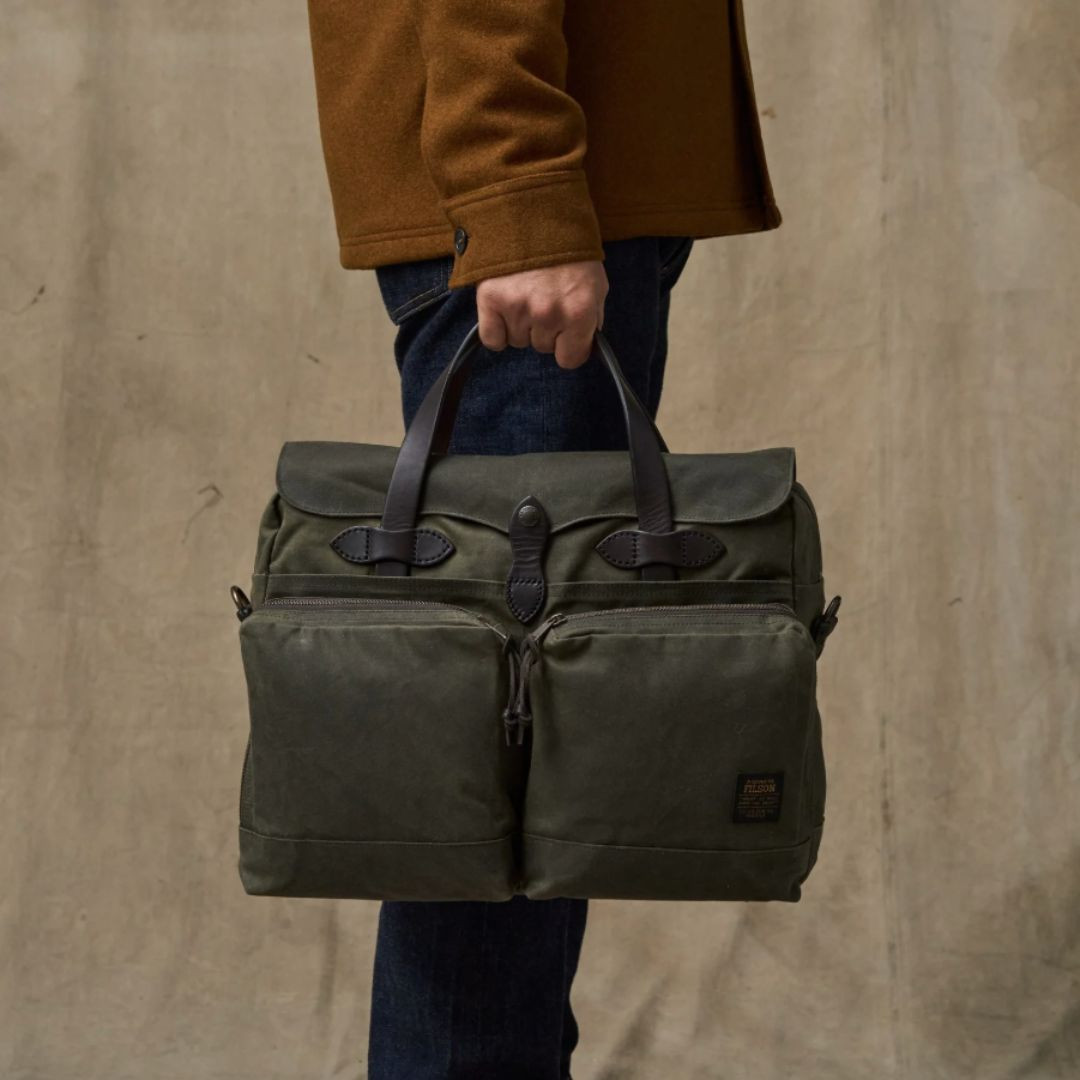 Filson 24 Hour Tin Cloth Briefcase58344 - Gordy & Sons Outfitters