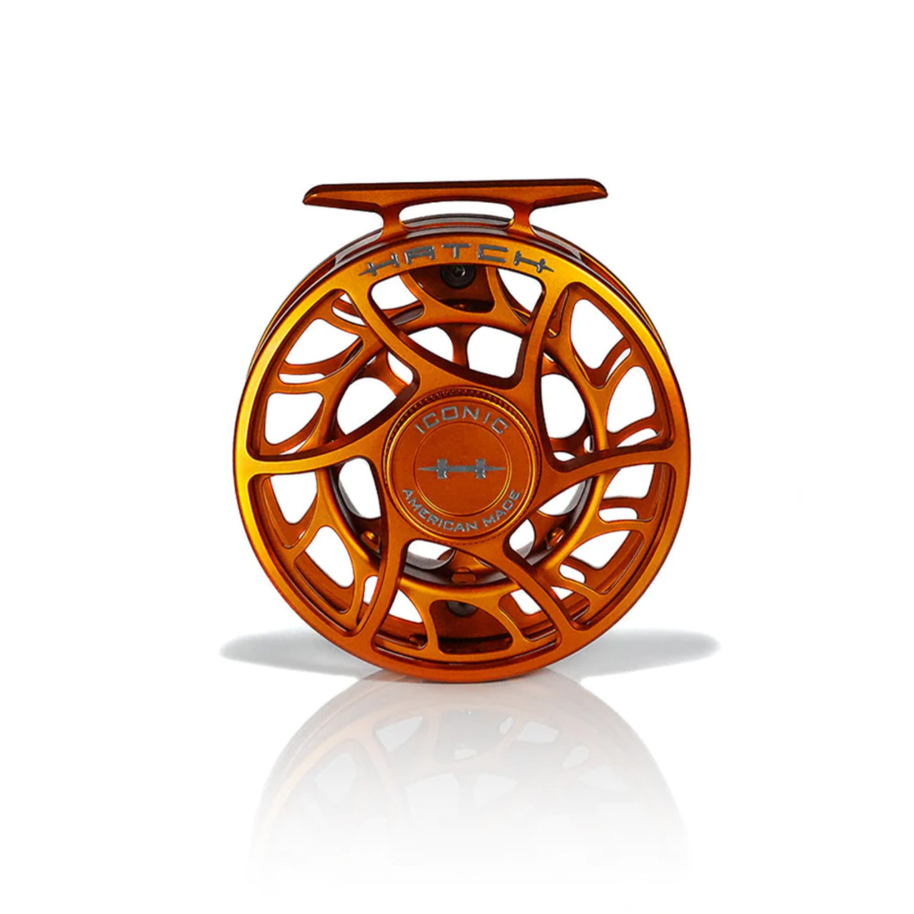 Hatch Iconic 5 Plus Fly Reel Clear/Red / Large Arbor